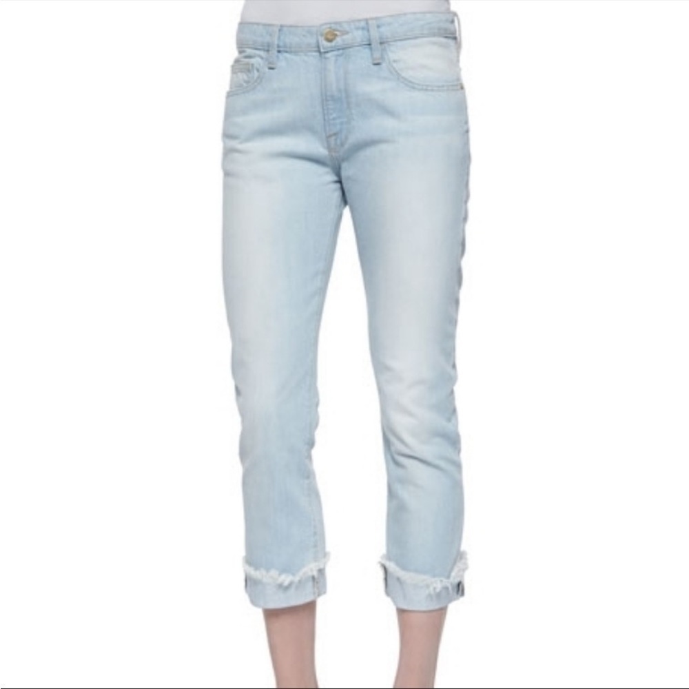FRAME Denim Le Grand Garçon Jean Earls Court Light Wash Relaxed Fit Sz 28
